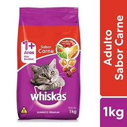 Ração Para Gatos Whiskas Carne Adultos 1kg