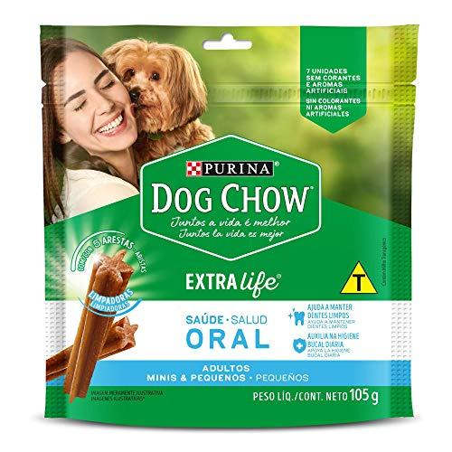 Petisco Neslé Dog Chow Saúde Oral para Cães Adultos Pequenos - 105g