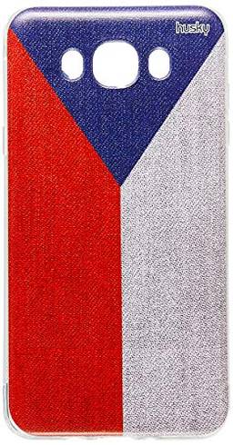Husky Capa Personalizada para Galaxy J7 Metal Bandeira República Tcheca, Colorido