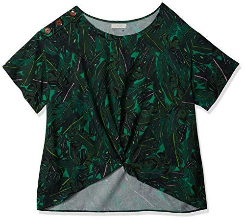 Blusa Comfort, Colcci, Feminino, Verde (Verde/Rosa/Preto), G