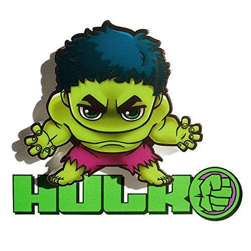 Mini Luminária Hulk, 3D Light FX, Verde