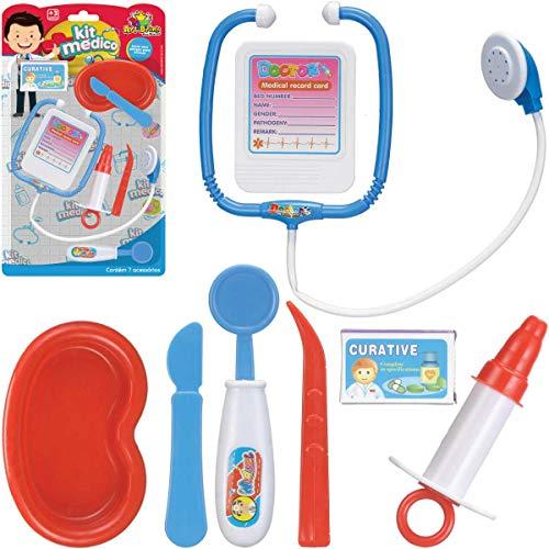 Brinquedo Kit Médico Boy, Art Brink, 839729, Multicor, 7 Peças
