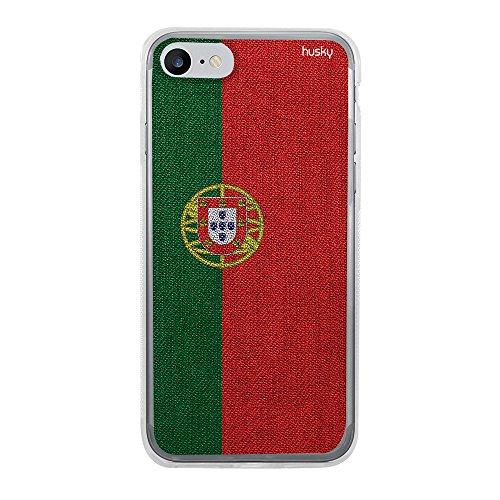 Capa Personalizada Bandeira Portugal, Husky para Iphone 8, Capa Protetora para Celular, Multicor