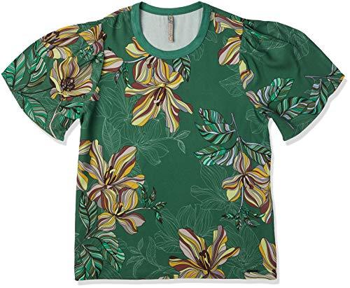 Camiseta Estampa Mulheres, Colcci, Feminino, Verde/Amarelo/Roxo/Bordo/Off, P
