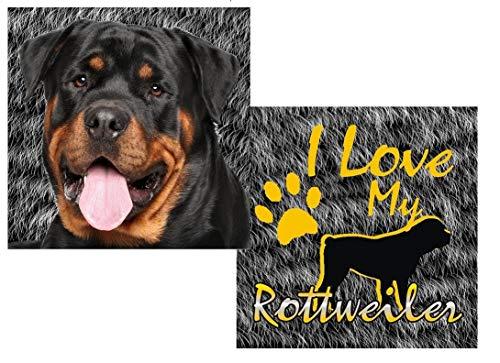 Almofada Pet de Raças Rottweiler SS Pets para Cães, 45x45cm