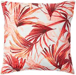 Capa Almofada 43x43 Summer Tropical Vermelho Proxima Textil Vermelho