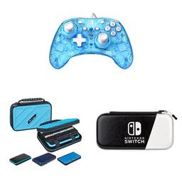 PDP 500-181-NA-NLBL Rock Candy Mini Wired Controller for Nintendo Switch, Blu-Merang Nintendo Switch