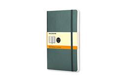 Moleskine Caderno clássico, capa macia, grande (12,7 cm x 21 cm), pautado/forrado, verde floresta, 192 páginas