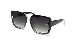 Óculos De Sol Feminino Gatinho Grande Com Proteção Uv 400 Lb-05 Cor: Cinza-Degrade