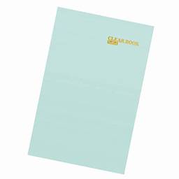 Pasta Catalogo Clear Book PP 20 Envelopes, Ton Pastel, Verde Chá, Caixa c/ 10 unidades, Plast Park, 5613