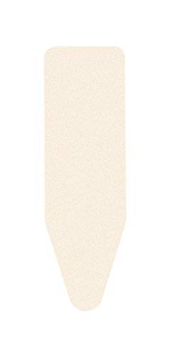 Brabantia Capa de tábua de passar passar com espuma grossa e feltro, tamanho C (124,5 x 45,7 cm), Ecru