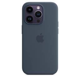 Apple Capa de silicone com MagSafe para iPhone 14 Pro – Azul-tempestade ???????