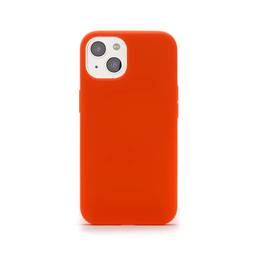 Capa Celular CUSTOMIC para IPHONE 13 Soft Touch Orange. Proteção Militar MIL-STD-810G. Capinha de Smartphone Case impacto Laranja Silicone Líquido