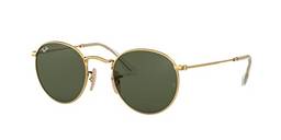 Ray-Ban RB3447NL ROUND FLAT Óculos de Sol Unissex Ouro