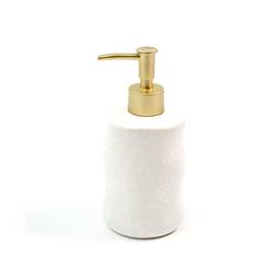 Porta sabonete líquido de cerâmica orgânico branco - OIKOS