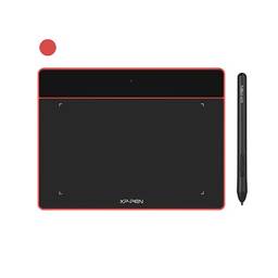 XP-PEN Tablet de desenho gráfico Deco Fun S 15 x 10 cm, tablet OSU para desenho digital, OSU, ensino online - para Mac, Windows, Chrome Linux, Android OS(vermelho)