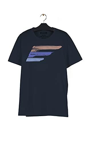 T-Shirt, Co Fine Maxi Easa Aquarela Classic Mc, Ellus, Masculino, Dark Navy, GG