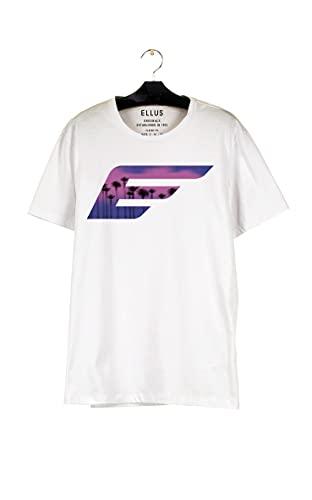 T-Shirt, Cotton Fine Easa Santorini Classic Mc, Ellus, Masculino, Branco, G