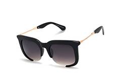 Óculos De Sol Feminino Com Proteção Uv-400 Lentes Degrade Y-167 (Preto-Brilhante)