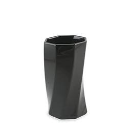 Vaso de Cerâmica Acorde 18,5Cm Preto - Ceraflame Decor