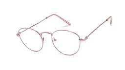 Óculos Armação De Grau Juvenil Feminino Oval Gatinho Metal Dx-041 Cor: Lilás