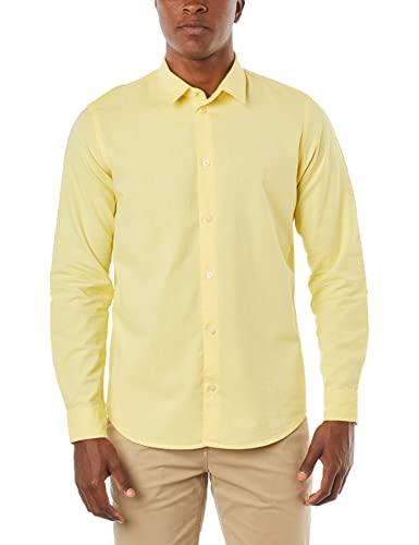 Camisa Ml Pf Oxford Color, Reserva, Masculino, Amarelo Claro, GGG