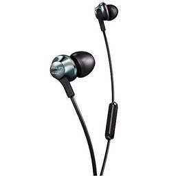 Fone de ouvido Philips com alta definição de som Hi-Res e microfone no cabo na cor preto PRO6105BK/00