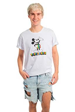 Camiseta Manga Curta Disney Pride, Cativa, Masculino, Branco, GG