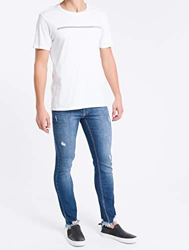 Camiseta Logo Palito, Calvin Klein, Masculino, Branco, P