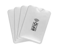 kit Com 5 Porta Cartão Anti Fraude Por Compra Por Aproximação Contactless Anti RFID/NFC Trava Sinal De Transmissão