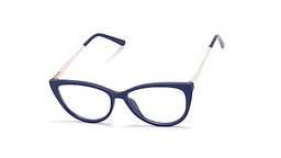 Óculos Armação Infantil Gatinho Com Lentes Sem Grau Xy-8001 Idade:4 A 9 Anos (Azul)