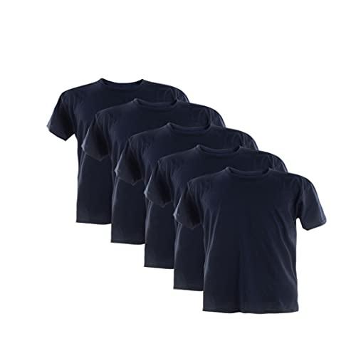 Kit 5 Camisetas 100% Algodão (PRETO, M)