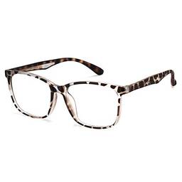 Cyxus Óculos para computador masculino e feminino anti-reflexo de luz azul anti-reflexo e bloqueador de UV óculos anti-fadiga (Quadro de leopardo)