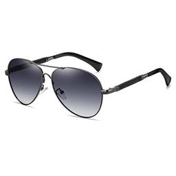Cyxus Oculos de Sol Masculino, Aviador Oculos de Sol Homens Lentes Polarizadas Protegem UV Antirreflexo Proteger os Olhos