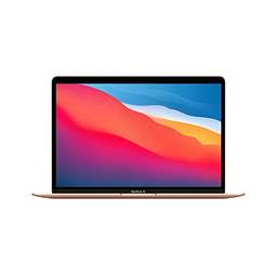 Notebook Apple MacBook Air (de 13 polegadas, Processador M1 da Apple com CPU 8?core e GPU 7?core, 8 GB RAM, 256 GB) - Dourado
