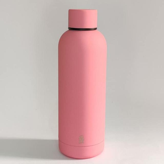 Garrafa Térmica Matte Fosca, 500mL, Aço Inoxidável, Refresque (Rosé)