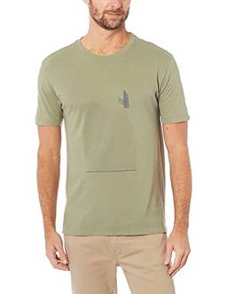 T-Shirt Mc Grafic Algodao, VR, Masculino, Verde Militar, M