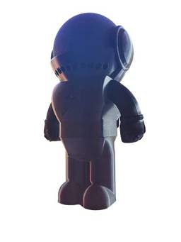 Suporte Stand De Mesa Splin para Alexa Smart Speaker Echo Dot 4ª geração -Amazon- Robô Astronauta Astro Herói (preto)