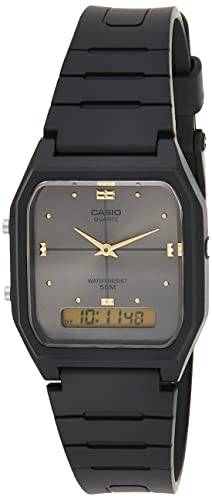 Relógio Unissex Casio Vintage Preto Ana-Digi AW-48HE-8AVDF