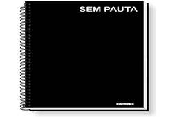 Caderno Espiral 1/4, Tamoio, Capa Dura, Neutro Preto, Sem Pauta, 200 Folhas, Unidade, 19444