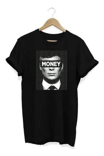 Camiseta T-shirt Camisa Peaky Blinders Money Business Shelby Preta - GG