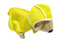 Capa de Chuva Amarela Pet para Cães e Gatos Tamanho P SS Pets para Cães