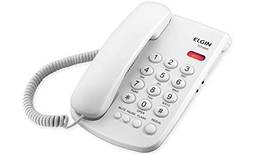 Telefone com Fio de Mesa Elgin TCF2000 Branco, Elgin, TCF2000B, Branco
