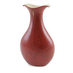 Vaso de Cerâmica Tulipa 32Cm Vermelho Reagente - Ceraflame Decor