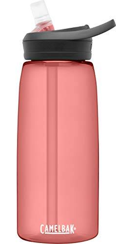 Garrafa de água CamelBak Eddy+ com renovação Tritan – Tampa com canudo, 946 ml, rosa
