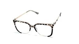 Óculos Armação Feminino Gatinho Com Lentes Sem Grau Aa-6608 Cor: Marrom-Oncinha