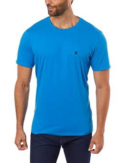 Camiseta Gola Careca, Masculino, Polo Wear, Azul médio, M
