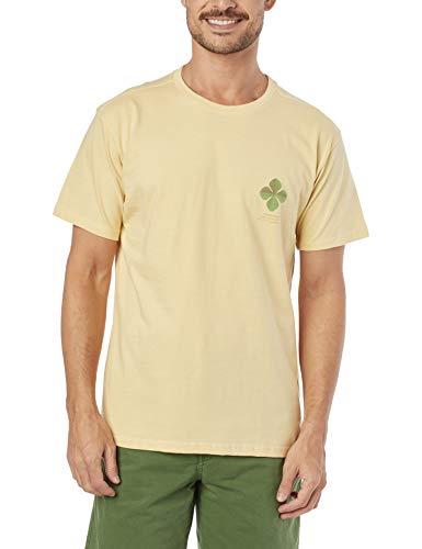 Camiseta Estampada Trevo Costas, Reserva, Masculino, Amarelo Claro, M