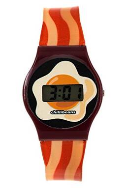 Relógio Digital Infantil Chilli Beans Hora Do Lanche Fun Vermelho, REFN0015 1616