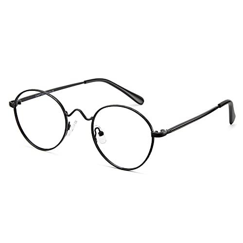 Cyxus Armação de Óculos Masculino e Feminino, Moda Armação Retangular Oculos de Balcão (Preto brilhante)